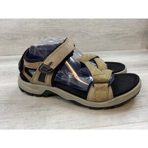 ECCO Yucatan Men's Sandals Brown Nubuck Leather Hiking Strappy 45 US 11-11.5